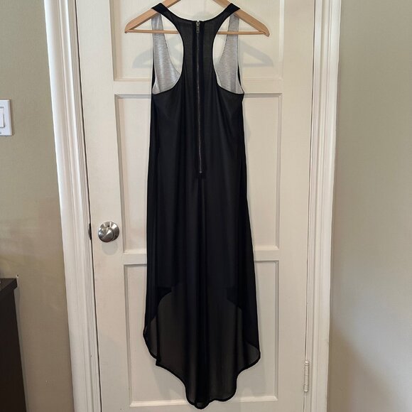 Lucca Couture High-Low Midi Racerback Dress, Black- Size Small - Picture 4 of 10